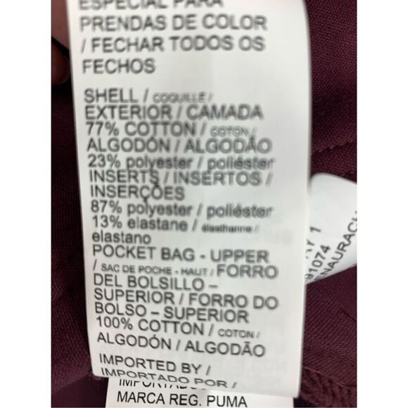 -1. Puma Women's Keep You Dry Cropped Pullover Sweatshirt Hoodie Maroon Size XL - Picture 9 of 11